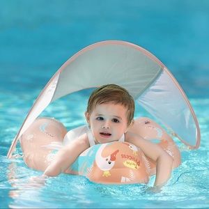 Swimming Baby Infant Pool Float with Sun Canopy Inflatable